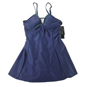 New Shore Shapes Simply Slimmer One-Piece Tummy Control With shorts under Skirt